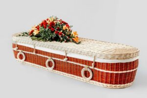 Rieten uitvaartmand - Pierce