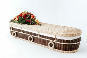 Rieten uitvaartmand - Lincoln