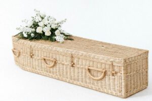 Rieten uitvaartmand - Rosevelt