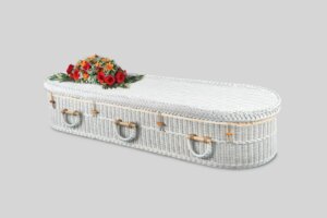 Rieten uitvaartmand - Chester