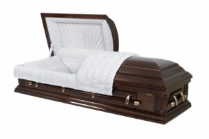 Grafkist Canada Pilars - Hoogglans mahonie