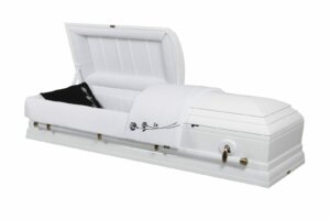 Grafkist Washington - Hoogglans wit