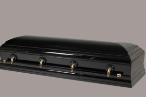 Grafkist Washington - Hoogglans zwart